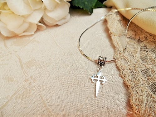 Cruz de Santiago / Cross of St James necklace - silver