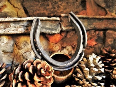 Lucky horseshoe for new home