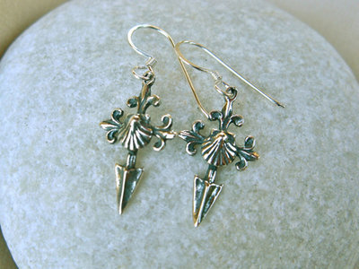 Saint James cross Camino earrings ~ ideal safe travel gift