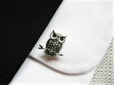 Guardian owl cufflinks said to ward off misfortune