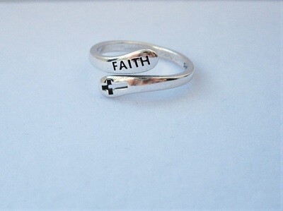 Cross of FAITH ring - gift for strength of purpose