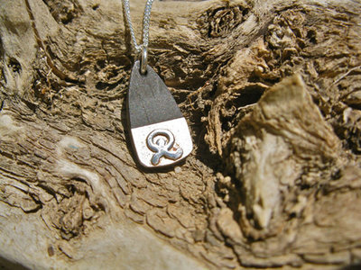 Indalo necklace  ~ sterling silver + mahogany