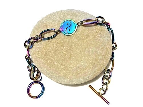 Relaxation bracelet for mental health recovery - Yin Yang