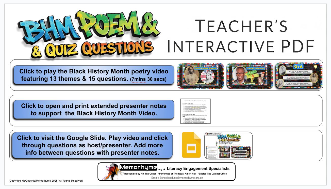 Black History Month - Interactive PDF
