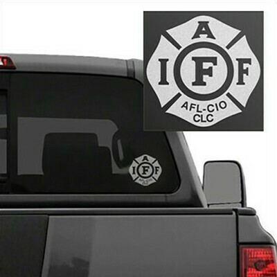 IAFF Frosted Die-Cut Maltese Vehicle Decal
