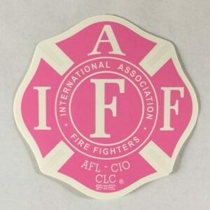 Vehicle Sticker IAFF Pink