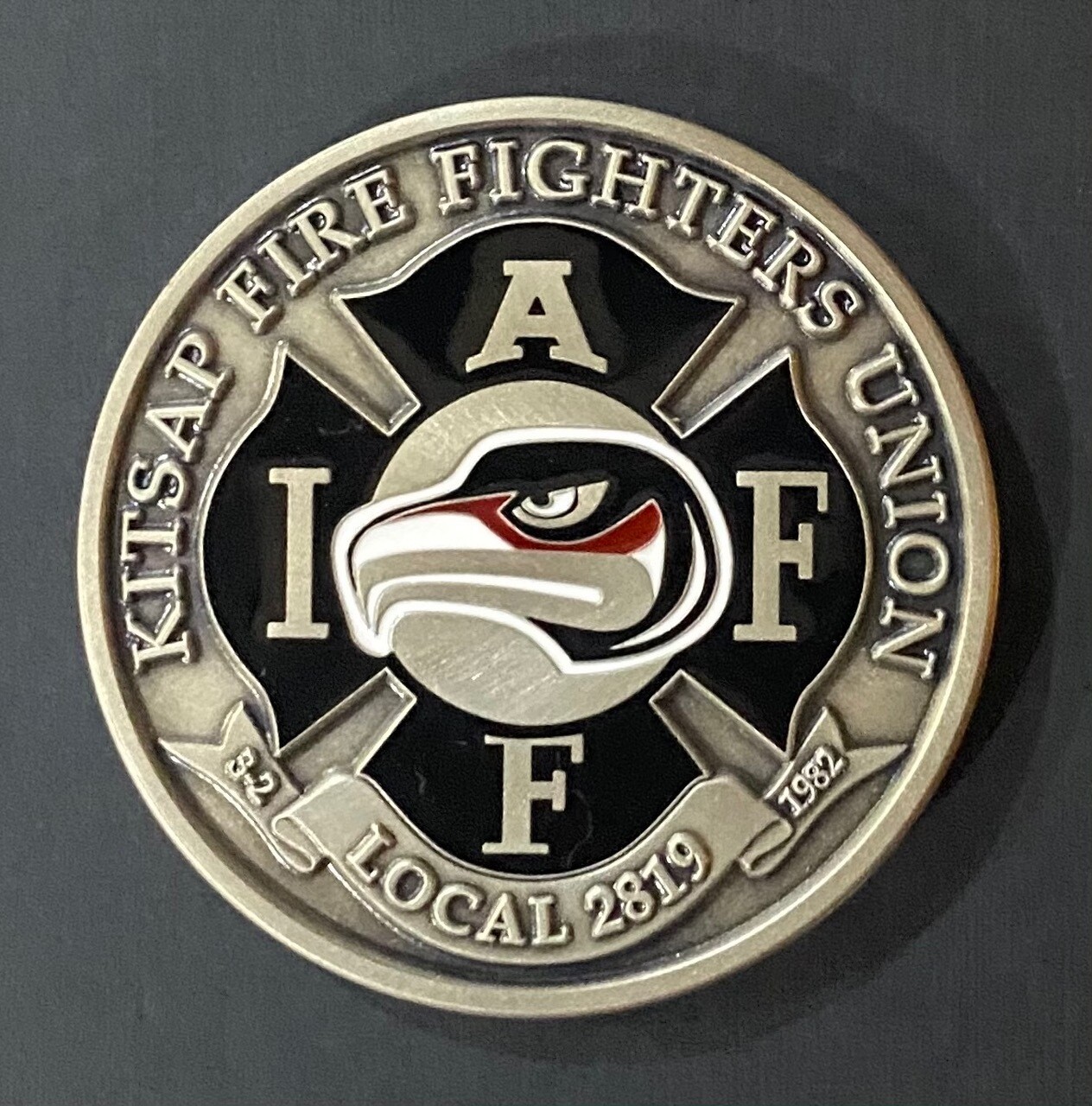 IAFF 2819 Nickel-Silver Challenge Coin