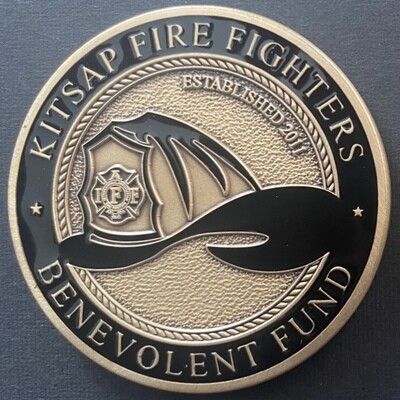 Kitsap Fire Fighters B-Fund Challenge Coin - Brass