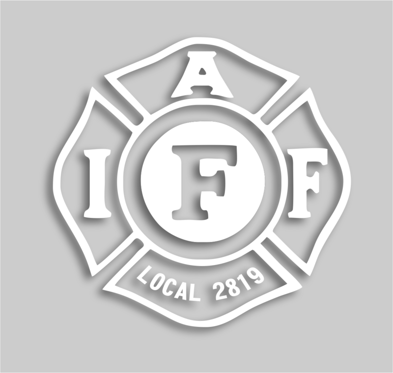 2819 White Die-Cast Vehicle Decal
