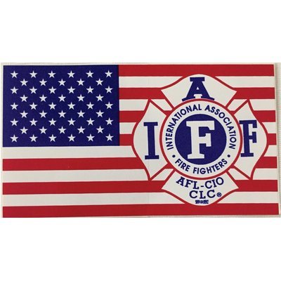 Vehicle IAFF US Flag Sticker