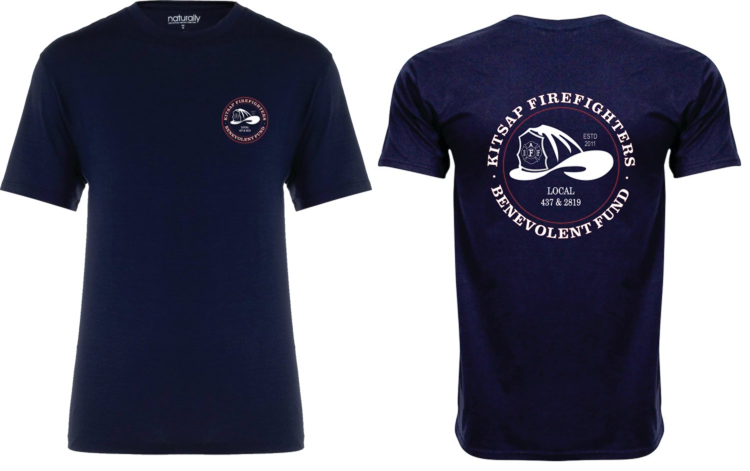 Youth B-Fund Logo T-Shirt, Navy