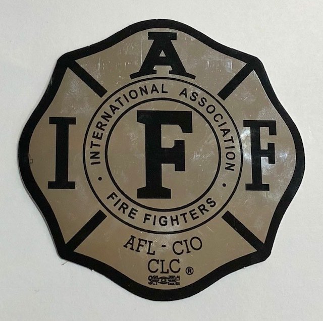 Vehicle Sticker IAFF Chrome