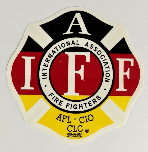 Vehicle Sticker IAFF German Flag