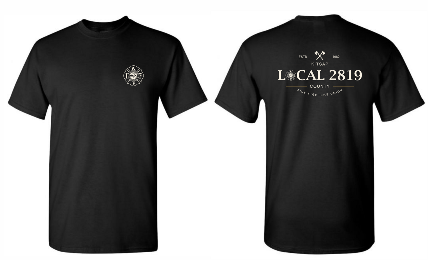 BIG &amp; TALL - Local 2819 Heavyweight 6.1 oz. T-Shirt, Color: Black, Size: Tall Large