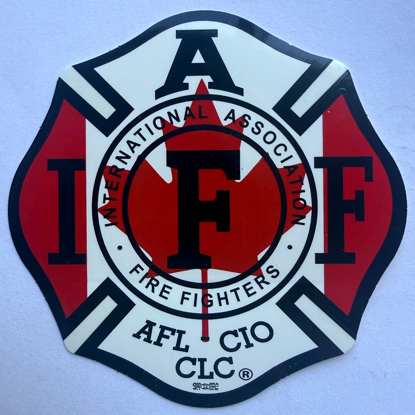 Vehicle Sticker IAFF Canadian