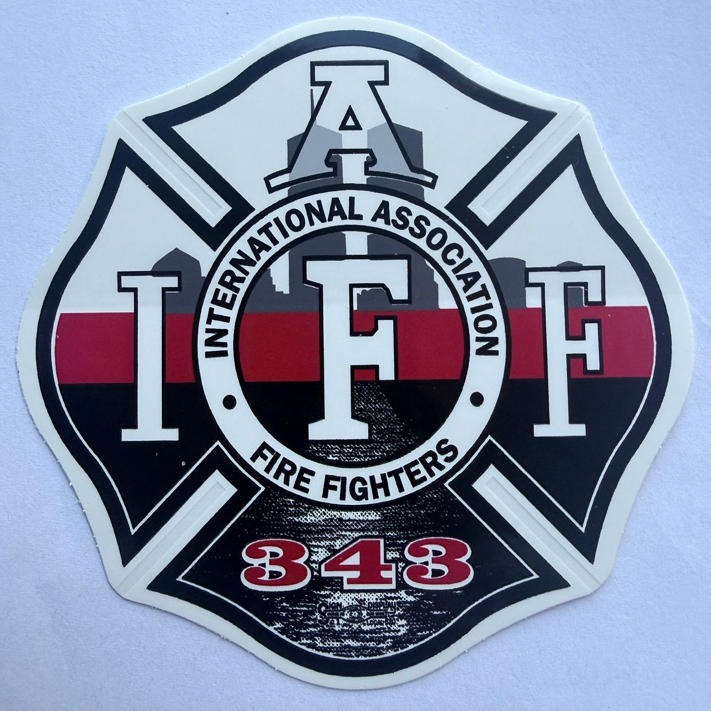 Vehicle Sticker IAFF Twin Towers