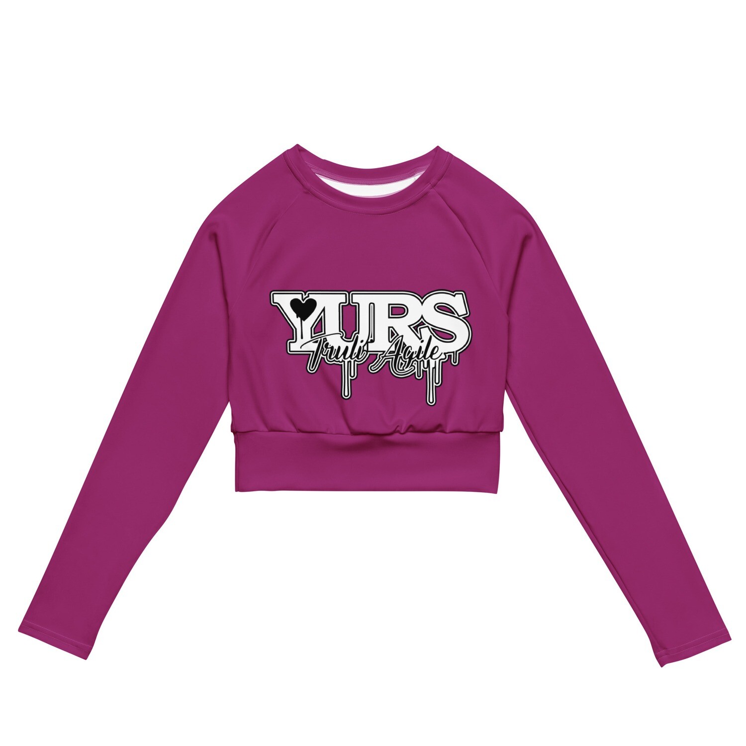 long-sleeve crop top Violet