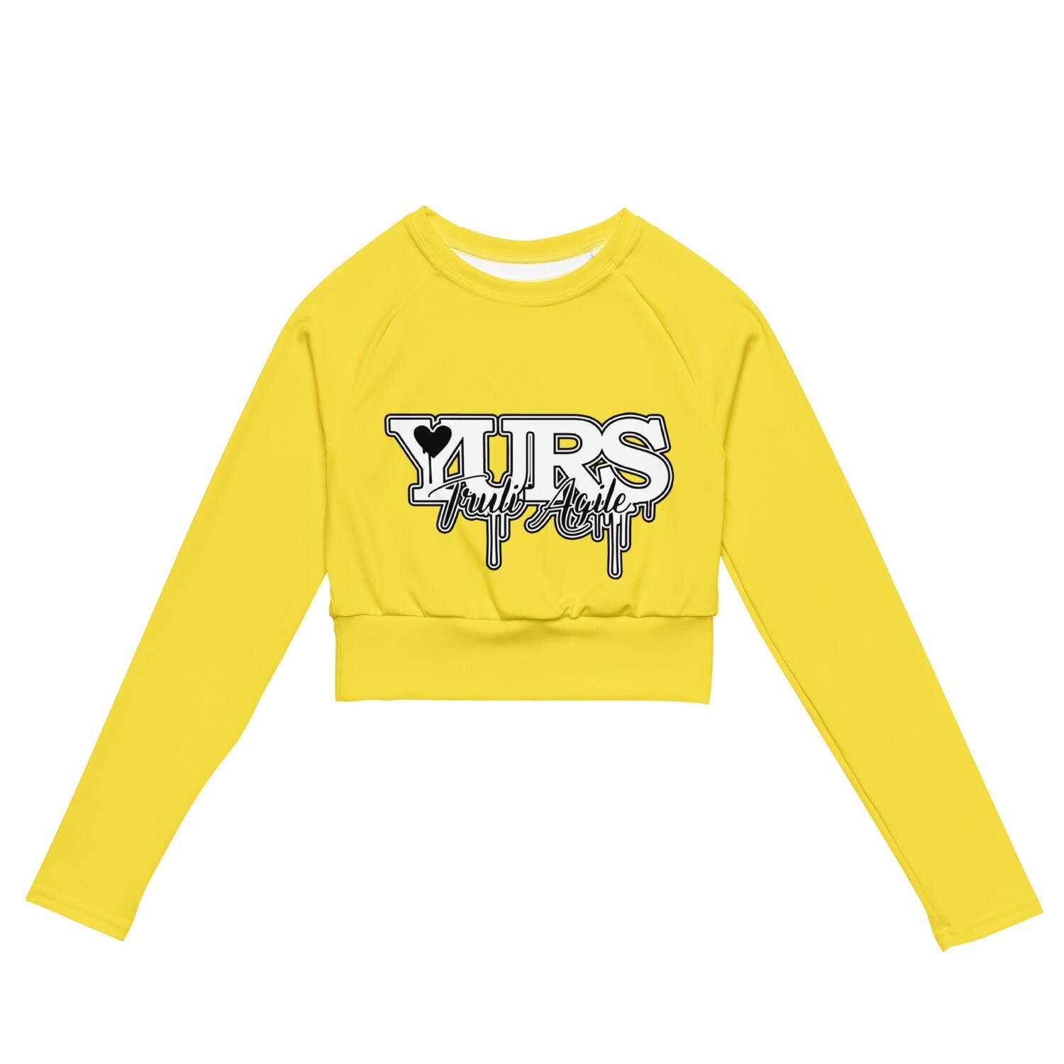Long-sleeve crop top Yellow
