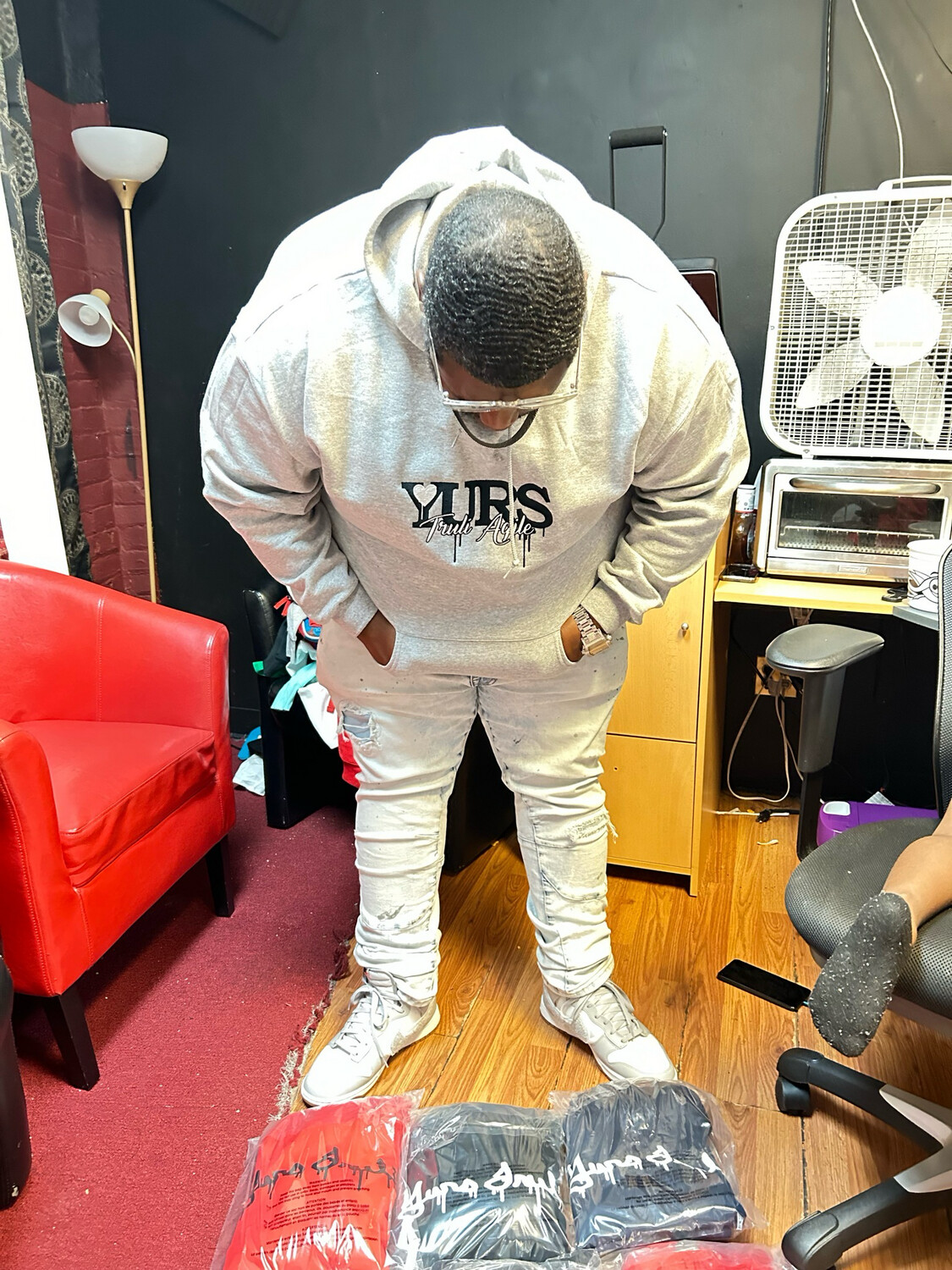 Yurs Truli Embroidered Hoodie