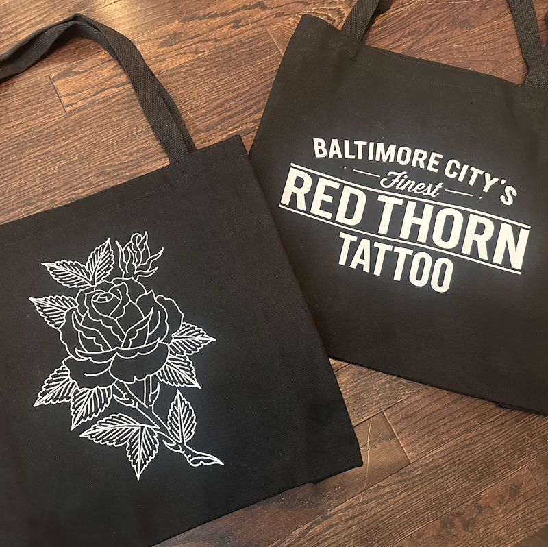 Red Thorn Tote Bag