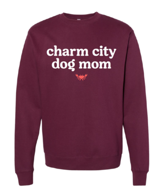 Charm City Dog Mom Crewneck Sweatshirt