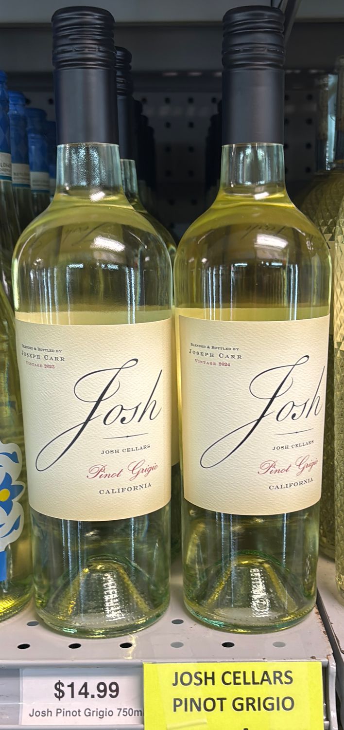 JOSH 750ML PINOT GRIGIO&amp;&amp;&amp; -
