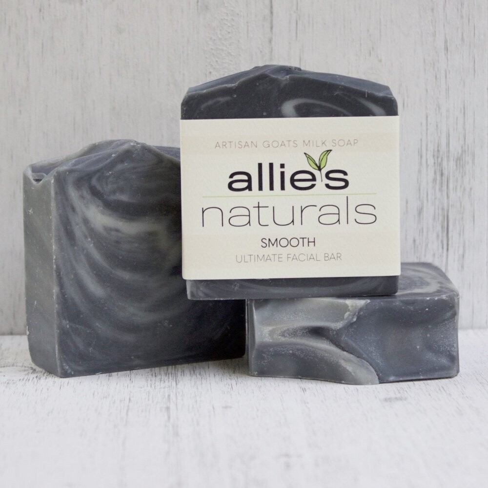 SMOOTH FACIAL SOAP - Activated Charcoal & Tea Tree Oil