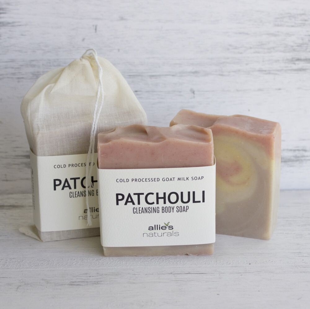 PATCHOULI  - Cleansing Goat Milk Body Soap with Brazilian Purple Clay