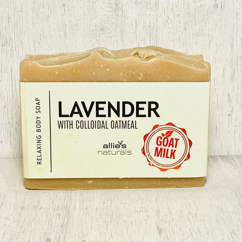 LAVENDER - Calming Goat Milk Body Soap with Colloidal Oatmeal