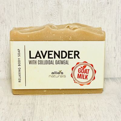 LAVENDER - Calming Goat Milk Body Soap with Colloidal Oatmeal