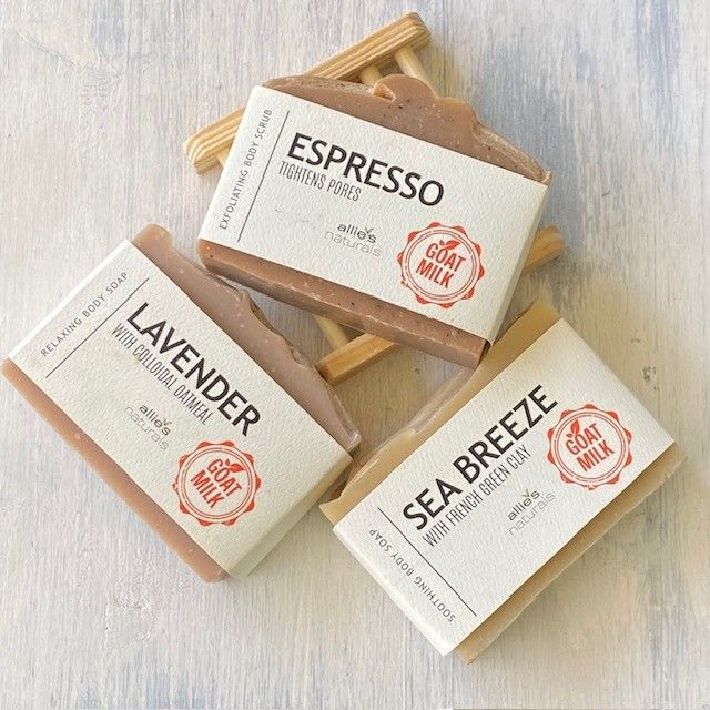 3 SOAP STACK - Sea Breeze, Lavender & Espresso