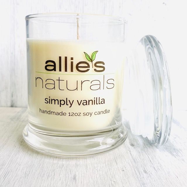 simply vanilla 12oz soy candle