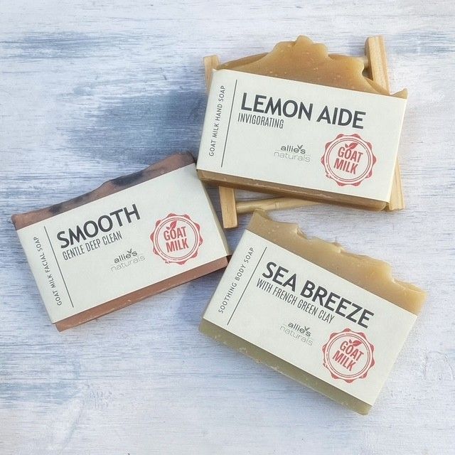 3 SOAP STACK - Smooth (face), Lemon Aide (hand) & Sea Breeze (body)