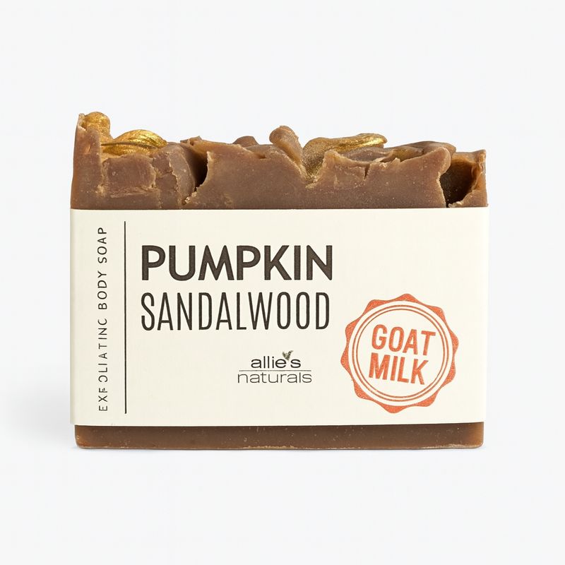 Pumpkin Sandalwood Goat Milk Soap – Warm & Comforting