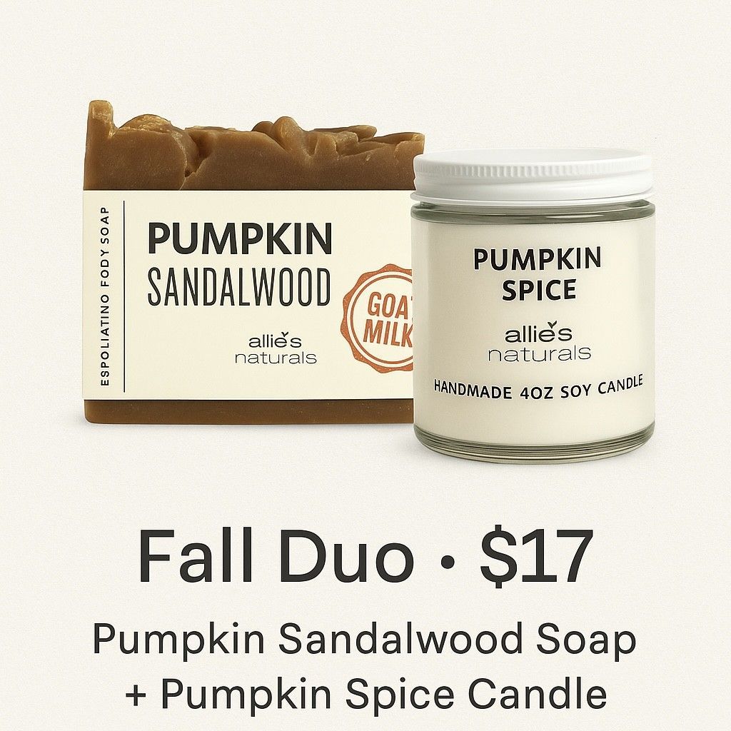 Fall Duo – Pumpkin Sandalwood Soap & Pumpkin Spice Candle