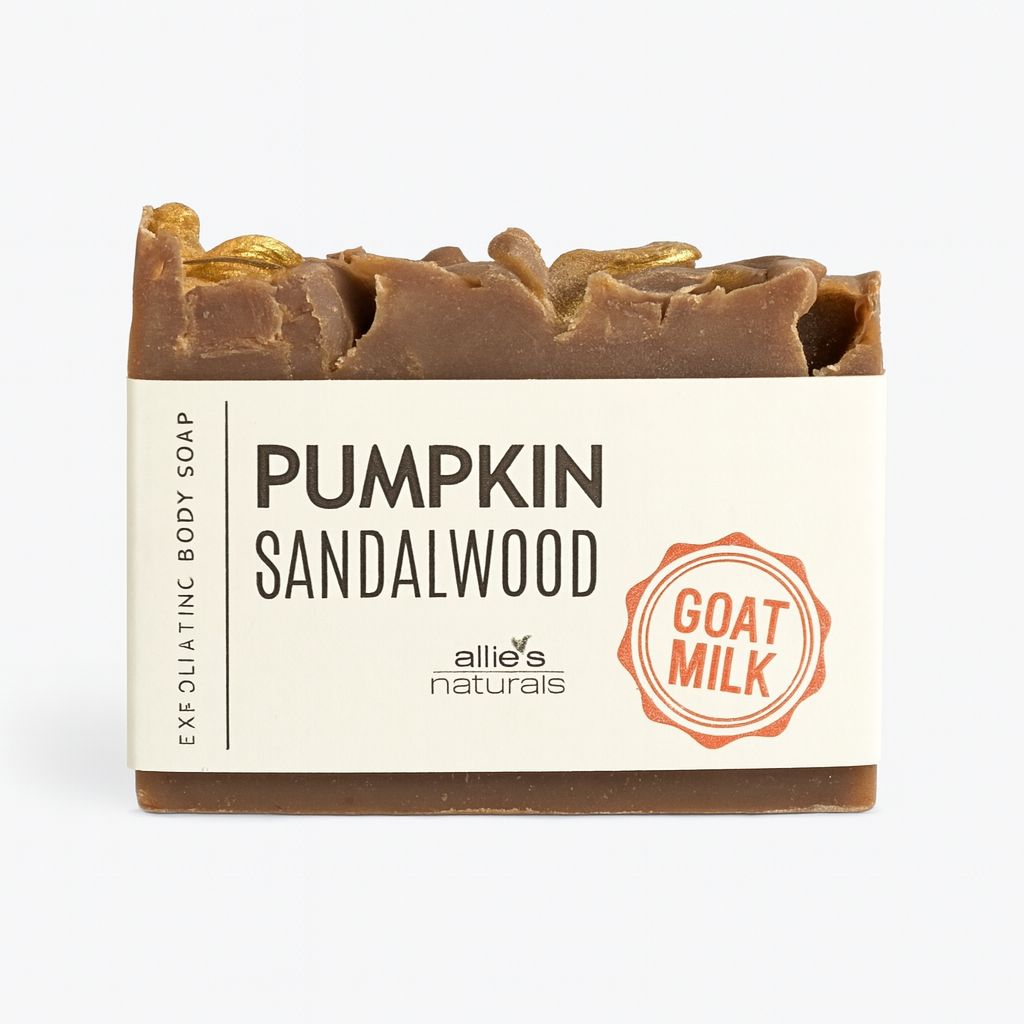 Pumpkin Sandalwood Goat Milk Soap – Warm & Comforting Pumpkin Sandalwood Goat Milk Soap – Warm & Comforting