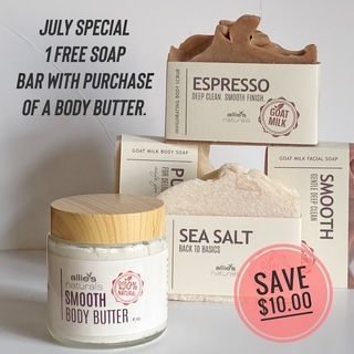 July Special: Free Soap with Body Butter
