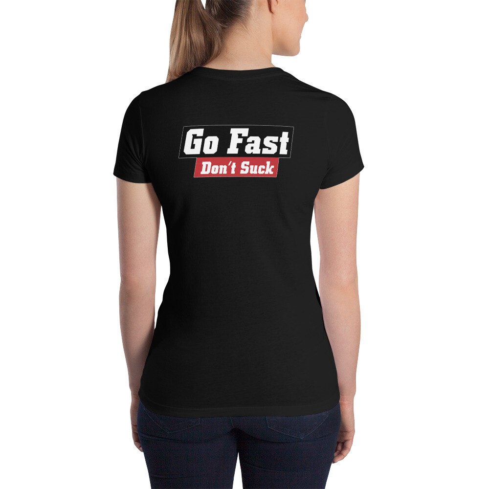 GFDS Women’s Slim Fit T-Shirt, Color: Black, Size: S