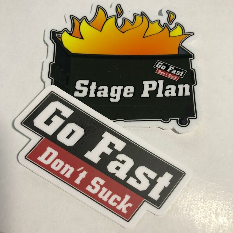 Dumpster Fire Stage Plan &amp; GFDS Sticker