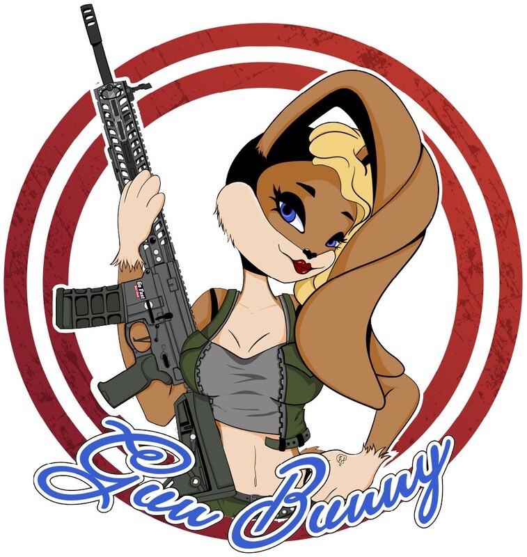 Gun Bunny - Girl - Ladie's T-Shirt