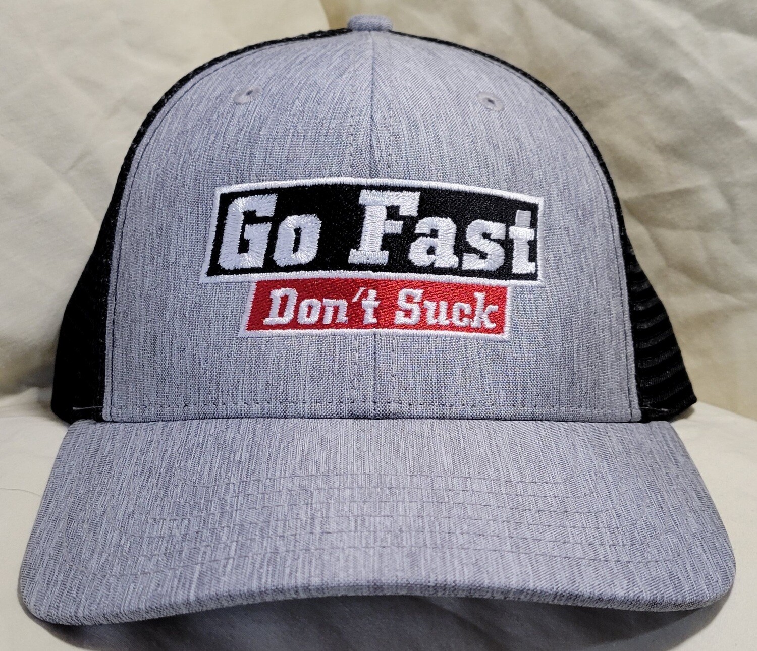 Snap Back Trucker Cap - Go Fast, Don't Suck