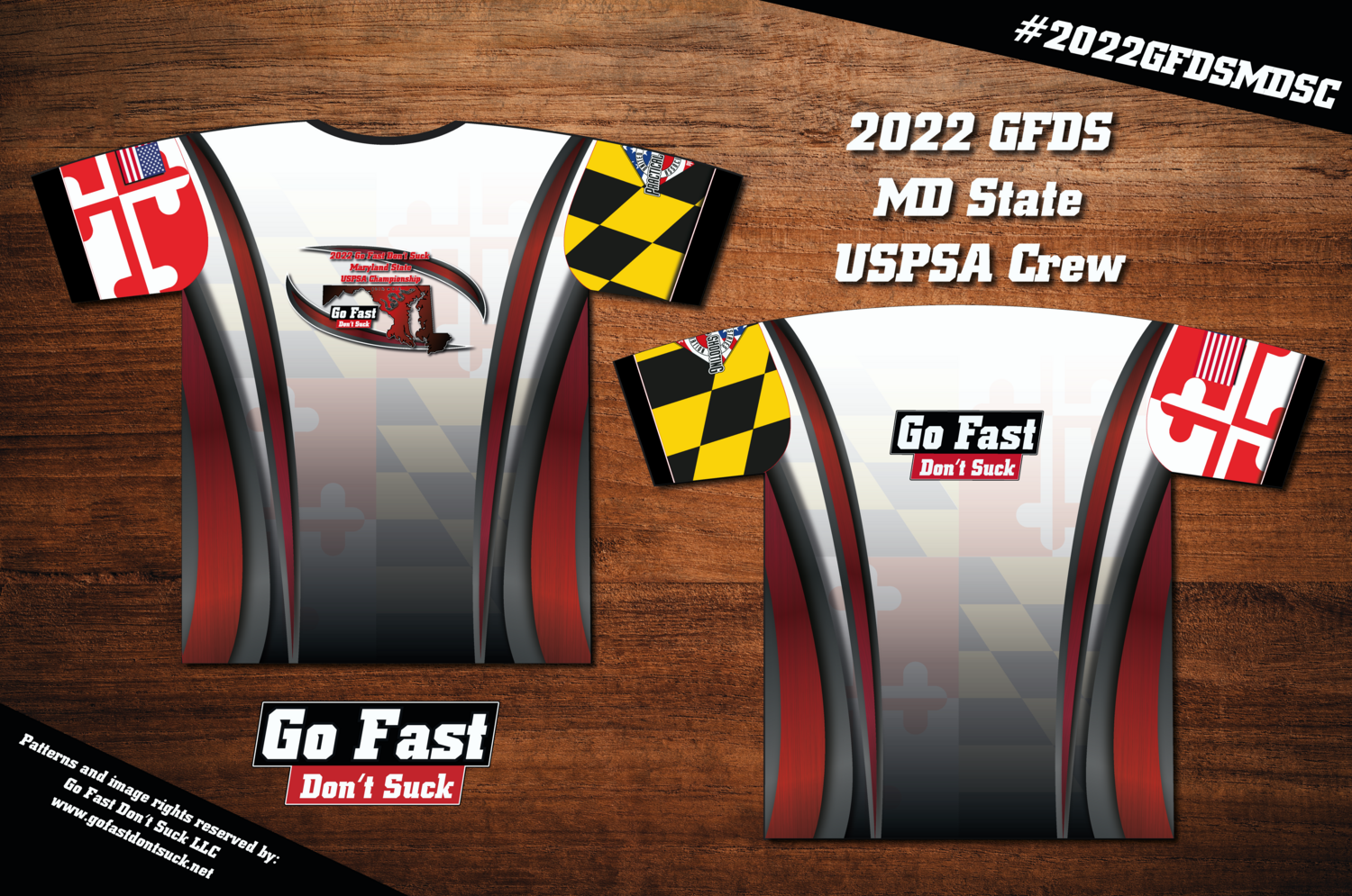 2022 GFDS Maryland State USPSA Championship - Crew Neck Jersey.