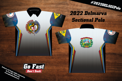 2022 Delmarva Sectional USPSA Championship - Polo Jersey.