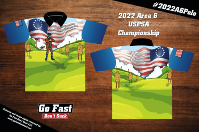 2022 Federal Ammunition Area 6 USPSA Championship: Presented by Glock, Inc. - Polo Jersey.