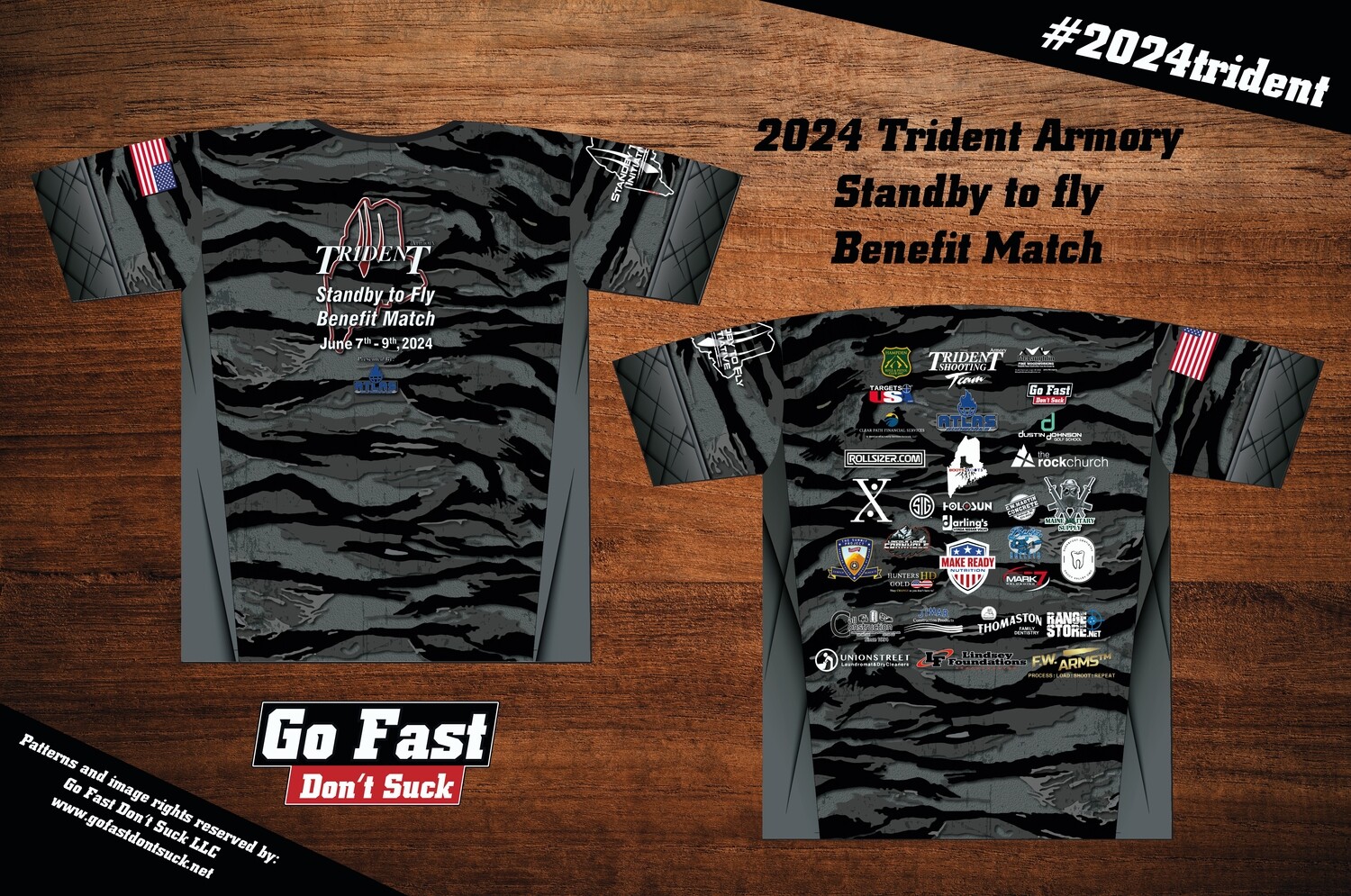 2024 Trident Armory Standby to fly Benefit Match - Crew Neck Jersey.