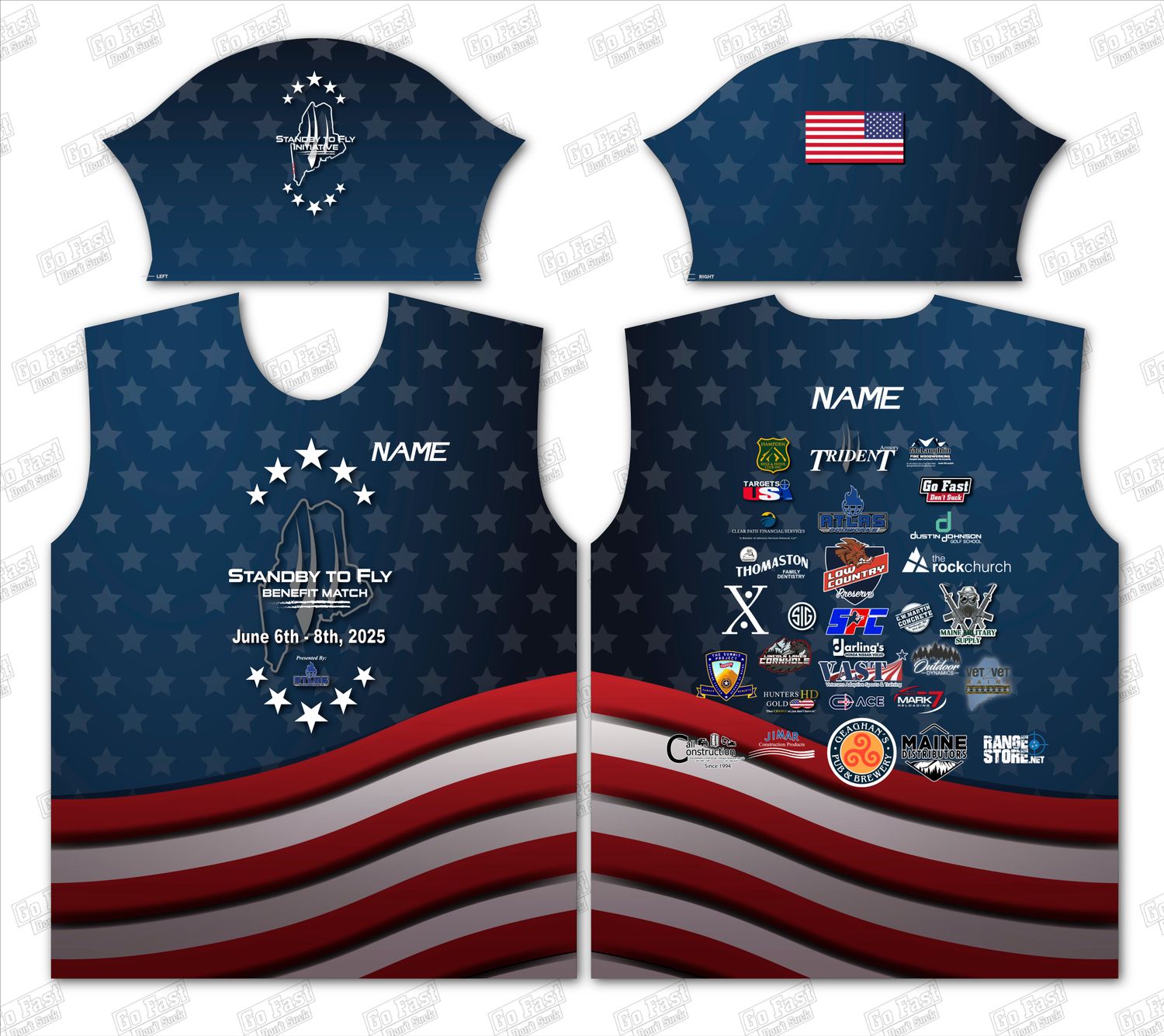 2025 Standby to Fly Benefit match - Crew Neck Jersey.
