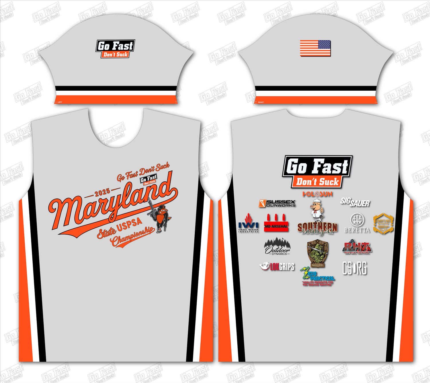 2025 Maryland State USPSA Championship - Crew Neck Jersey.