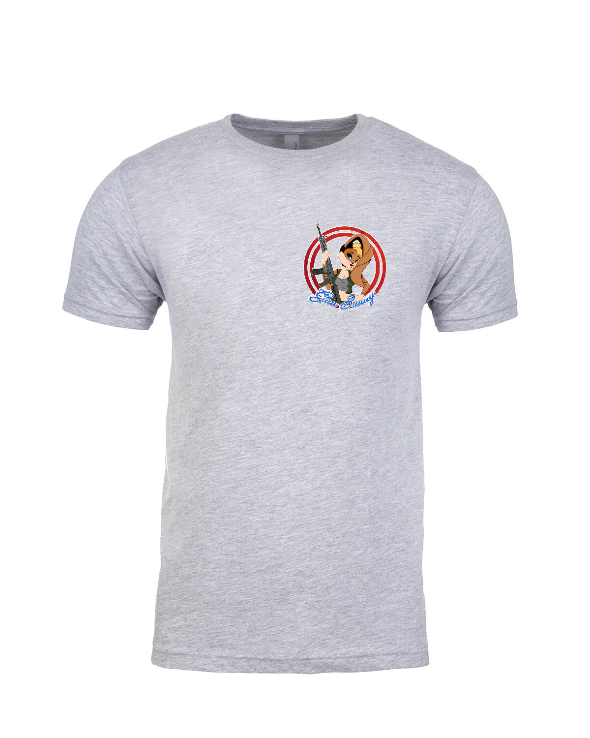Gun Bunny - Girl - Men's T-Shirt, Color: Sport Grey