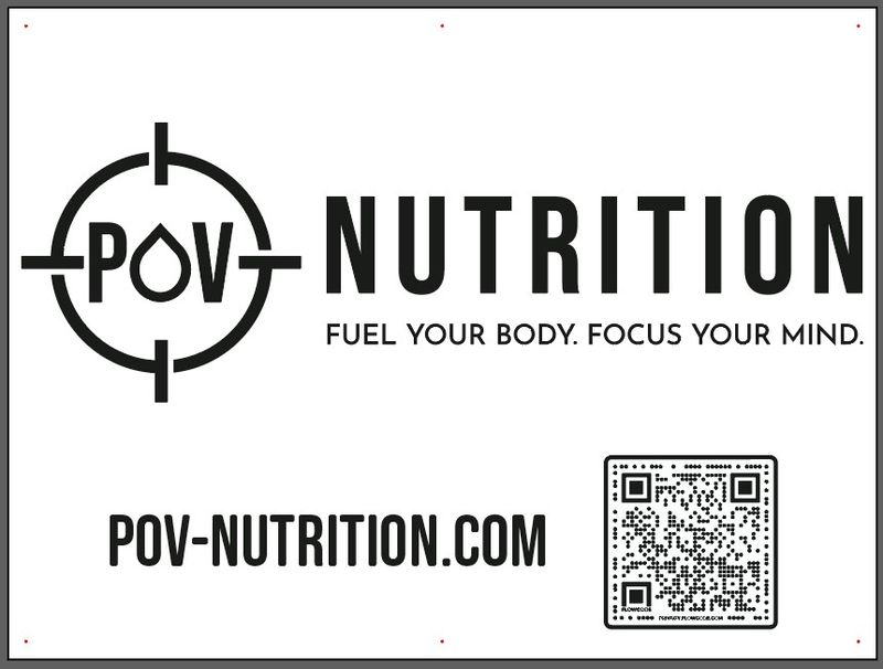 4 x 3 Foot Banner with grommets - POV Nutrition