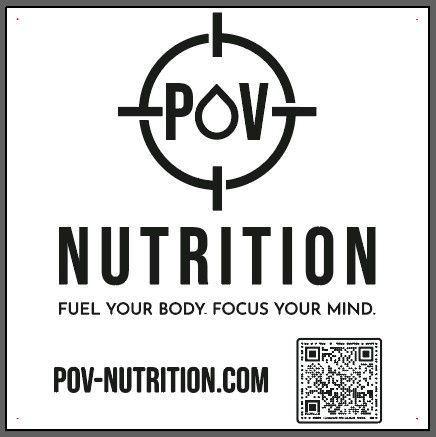 3 x 3 Foot Banner with grommets - POV Nutrition